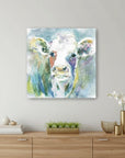 Watercolor Cow Unframed Print Wall Art
