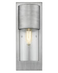 Silver And Clear Transparent Dimmable Outdoor Hanging Light With Silver And Clear Shades