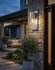 Silver And Clear Transparent Dimmable Outdoor Hanging Light With Silver And Clear Shades