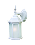 XL White Frosted Glass Swing Arm Wall Light