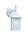 XL White Frosted Glass Swing Arm Wall Light