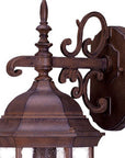 Narrow Brown Domed Hanging Lantern Wall Light