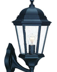 Black And Clear Seeded Dimmable Outdoor Hanging Light With Black And Clear Shades