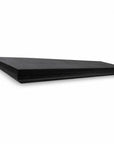 24" Black Wood Wall Mounted Floating Shelf