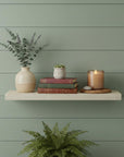 24" Solid Wood Rustic Wall Mounted Shelving Unit