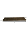 24" Solid Wood Wall-Mounted Shelving Unit