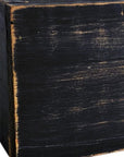 7" Black Wood Wall Mounted Floating Shelf With LED Light