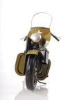 c1942 Green U.S. Army Motorcycle Sculpture