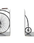 c1870 High Wheeler Bicycle Metal Decorative Bookends