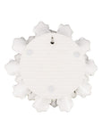 9" Off White Ceramic Flower Hanging Dimensional Sculpture