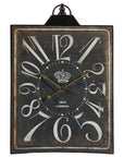 Vintage Style Black and White Iron Wall Clock