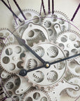 18" Black and Ivory Vintage Gear Industrial Wall Clock