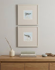 Set of Two Sandpipers Watercolor Wall Art