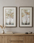Set of Two Trees in the Fall Wall Art
