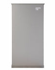 Gray Cornice Molding Double Door Curio Cabinet