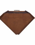Cosmo Brown and Black Corner Bar Cabinet
