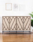 Champagne Deco Buffet Storage Cabinet