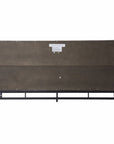 Contemporary Grid Lines Three Door Accent Cabinet