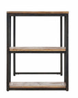 50" Brown and Black Solid Wood Writing Desk