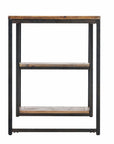 50" Brown and Black Solid Wood Writing Desk