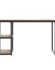 50" Brown and Black Solid Wood Writing Desk