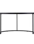 Set of Two Black And Silver Mirrored Round Nested Coffee Table Set