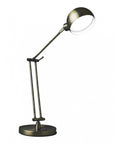 Shiny Satin Brass LED Adjustable Desk Lamp