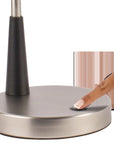 Black Matte and Silver LED Adjustable Desk Lamp