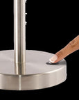 Brushed Silver LED Adjustable Desk Lamp