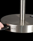 Brushed Silver LED Adjustable Desk Lamp