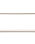 56" Clear and Gold Glass Mirrored Frame Console Table With Shelves