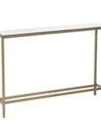 36" Silver and Gold Mirrored Glass Console Table