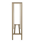 36" Silver and Gold Mirrored Glass Console Table