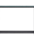 36" Black Mirrored Glass Console Table