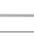 54" White and Black Distressed Sled Console Table