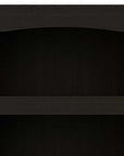 71" Light Gray Wood Three Tier Bookcase with Two Doors