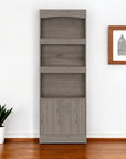 71" Three Tier Bookcase with Two doors