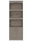 71" Three Tier Bookcase with Two doors