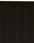 79" Black Wood Pantry Or Storage Closet