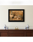 Vintage Apple Cider 2 Black Framed Print Bathroom Wall Art