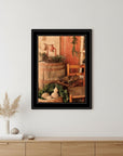 Vintage Skates 2 Black Framed Print Wall Art