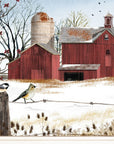 Winter Friends 2 White Framed Print Wall Art