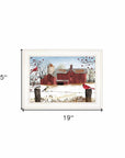 Winter Friends 2 White Framed Print Wall Art