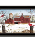 Winter Days Black Framed Print Wall Art