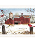 Winter Friends 7 White Framed Print Wall Art
