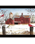 Winter Friends 8 Black Framed Print Wall Art