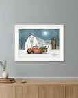 Wintry Weather 2 White Framed Print Wall Art