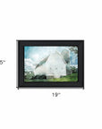 White Barn 2 Black Framed Print Wall Art