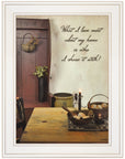 What I love Most 2 White Framed Print Kitchen Wall Art