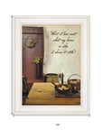 What I love Most 2 White Framed Print Kitchen Wall Art